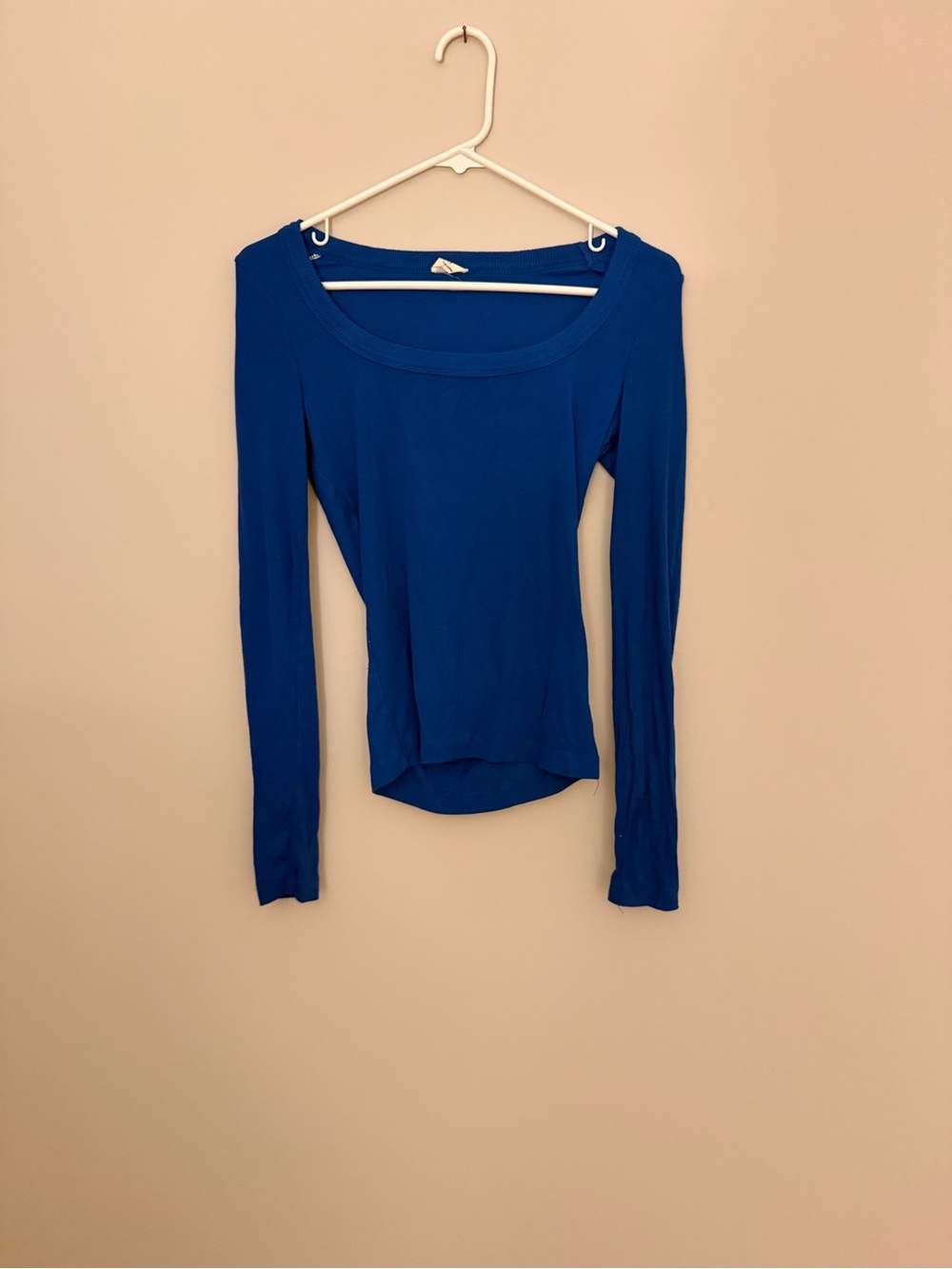 Cotton On Royal Blue Long Sleeve Scoop Neck Top